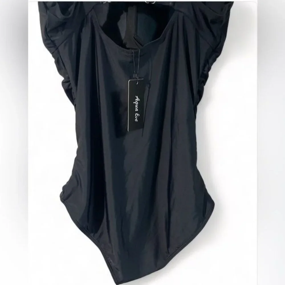 Aqua Eve Swimsuit for Women Tummy Control One Piece Bathing Suit NWT - Picture 4 of 5